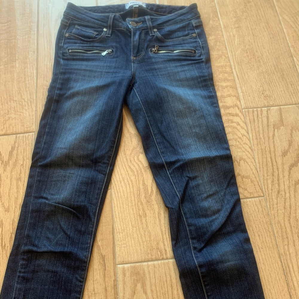 Paige Jane zip crop jeans